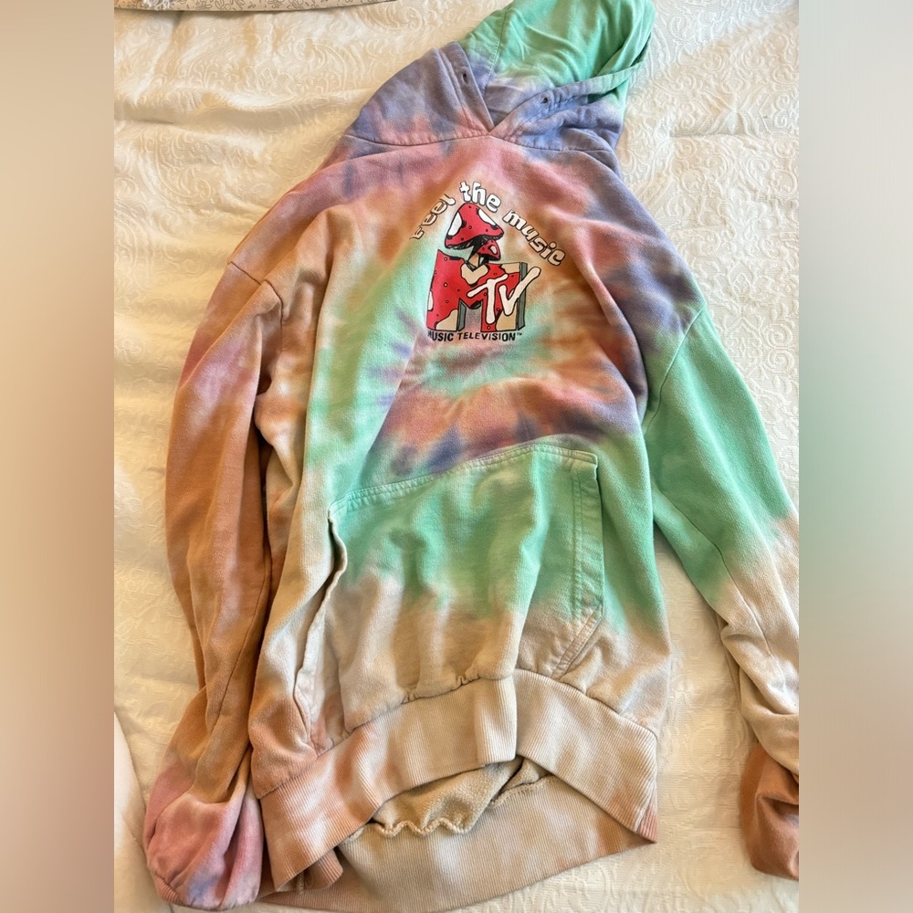 MTV Multicolor Tie-Dye Hoodie